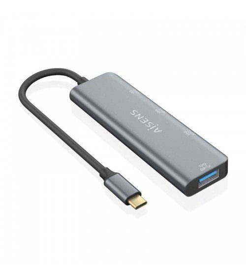 Hub usb tipo-c aisens a109-0764/ 3xusb/ 1xusb tipo-c/ gris