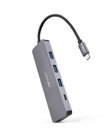 Hub usb tipo-c nanocable 10.16.4409/ 3xusb/ 1xusb tipo-c/ gris