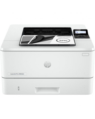Impresora láser monocromo hp laserjet pro 4002dn/ dúplex/ blanca