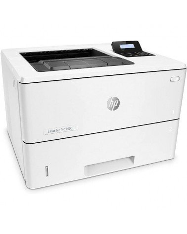 Impresora láser monocromo hp pro m501dn dúplex/ blanca