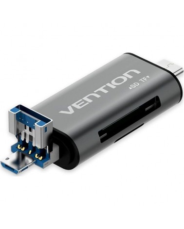 Lector de tarjetas externo vention cchh0/ usb 3.0