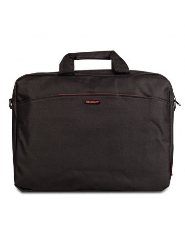 Maletín monray enterprise para portátiles hasta 15.6'/ negro/ rojo