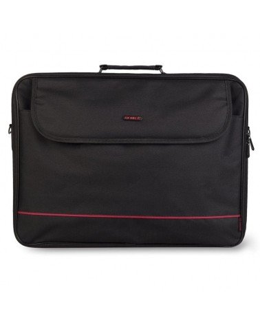 Maletín monray passenger plus para portátiles hasta 18'/ cinta para trolley/ negro