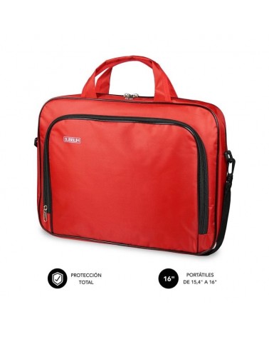 Maletín subblim oxford para portátiles hasta 16'/ rojo