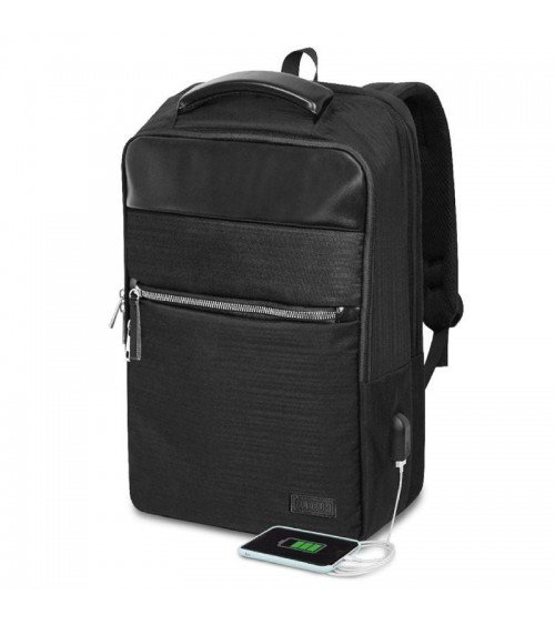 Mochila subblim business v2 ap backpack para portátiles hasta 15.6'/ puerto usb/ negra