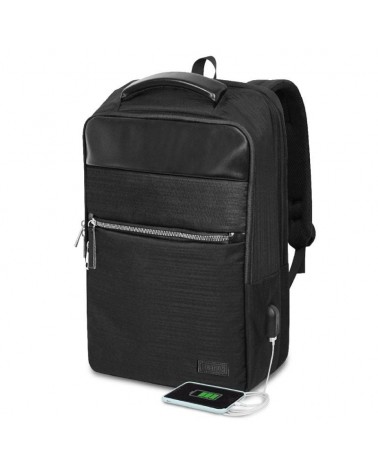 Mochila subblim business v2 ap backpack para portátiles hasta 15.6'/ puerto usb/ negra