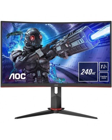 Monitor gaming curvo aoc c32g2ze 31.5'/ full hd/ 1ms/ 240hz/ va/ negro