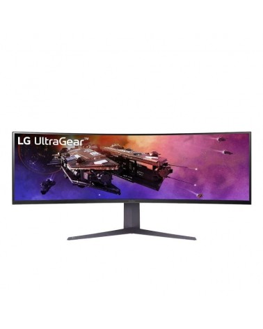 Monitor gaming ultrapanorámico curvo lg ultragear 45gr75dc-b 44.5'/ dual qhd/ 1ms/ 200hz/ va/ regulable en altura/ negro