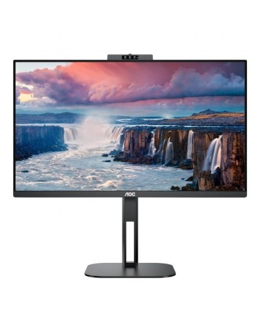 Monitor profesional aoc 24v5cw/bk 23.8'/ full hd/ webcam/ multimedia/ regulable en altura/ negro