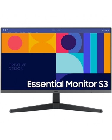 Monitor profesional samsung essential monitor s3 s24c330gau/ 24'/ full hd/ negro