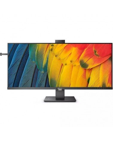 Monitor profesional ultraparonámico philips 40b1u5601h 39.53'/ wqhd/ webcam/ multimedia/ regulable en altura/ negro