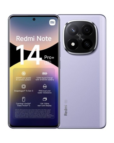 Smartphone xiaomi redmi note 14 pro+ 8gb/ 256gb/ '/ 5g/ negro