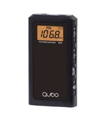 Radio portátil qubo rd-10/ negro