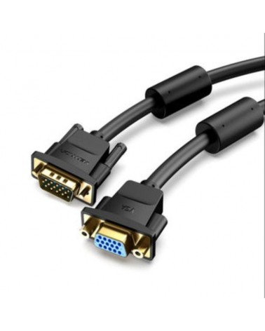 Cable alargador svga vention dagbf/ vga macho - vga hembra/ 3m/ negro