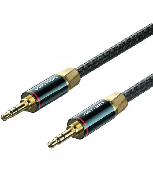 Cable audio vention baygl/ jack 3.5 macho - jack 3.5 macho/ 10m/ verde y negro