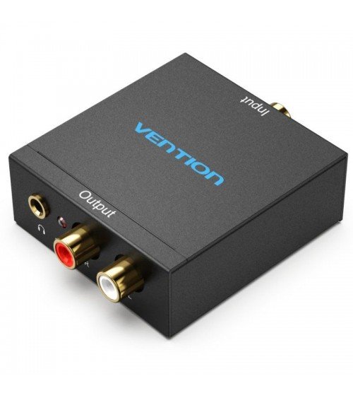 Convertidor de audio vention bdfb0/ entrada toslink y rca/ salida 2x rca