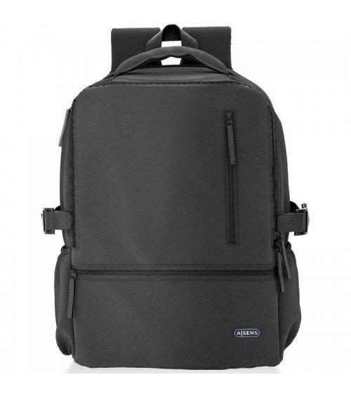 Mochila aisens asbg-bp086-bk para portátiles hasta 15.6'/ impermeable/ negro