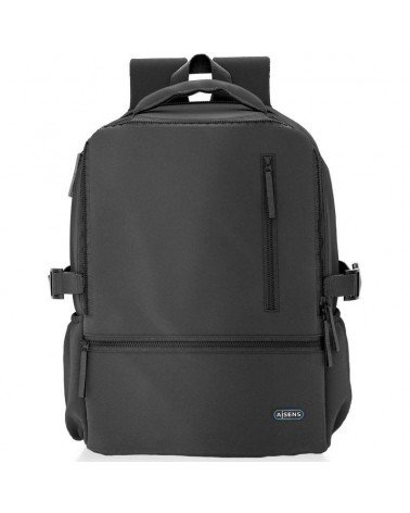 Mochila aisens asbg-bp086-bk para portátiles hasta 15.6'/ impermeable/ negro