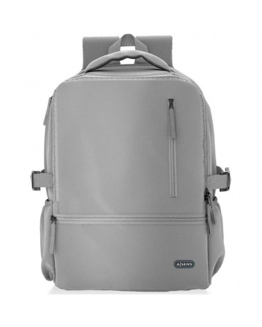 Mochila aisens asbg-bp087-gr para portátiles hasta 15.6'/ impermeable/ gris