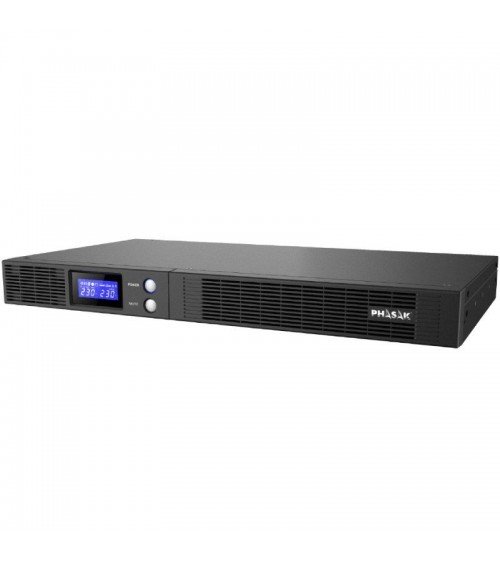 Sai línea interactiva phasak protekt slim rack/ 1500va-900w/ 4 salidas/ formato rack	