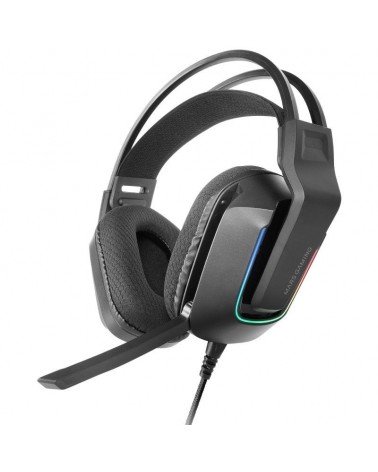 Auriculares gaming con micrófono mars gaming mh-strike/ jack 3.5/ usb/ negros
