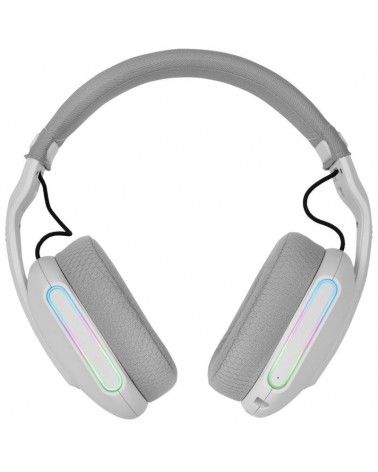 Auriculares gaming inalámbricos con micrófono mars gaming mhwpro/ jack 3.5/ bluetooth/ blancos