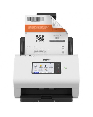 Escáner documental brother ads-4900w con alimentador de documentos adf/ doble cara