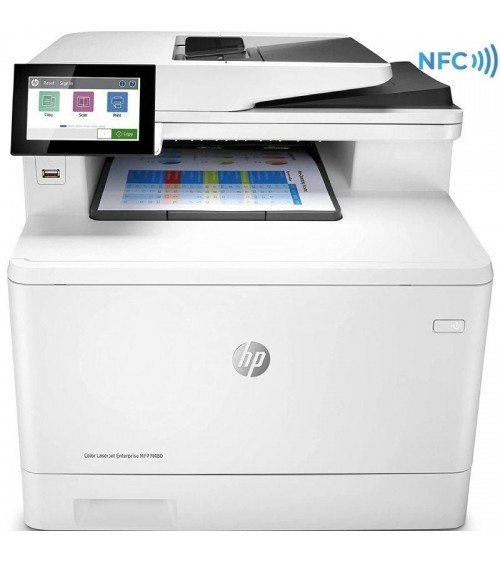 Multifunción láser color hp laserjet enterprise mfp m480f/ fax/ dúplex/ blanca