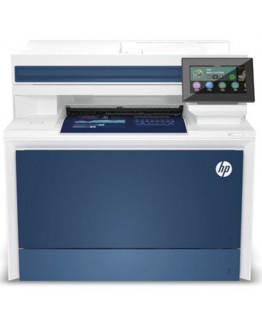 Multifunción láser color hp laserjet pro 4302dw/ wifi/ dúplex/ blanca y azul