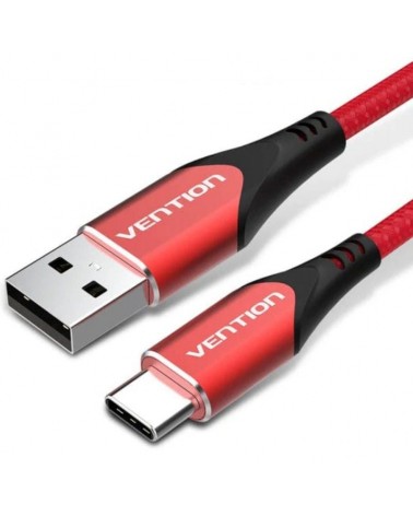 Cable usb 2.0 tipo-c vention codrf/ usb tipo-c macho - usb macho/ 480mbps/ 1m/ rojo