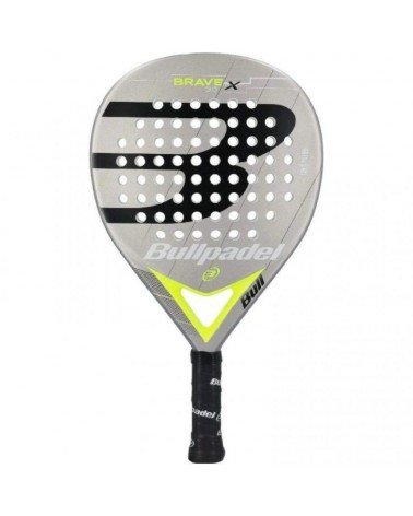Pala de pádel bullpadel brave 3.0 2021/ gris y amarilla