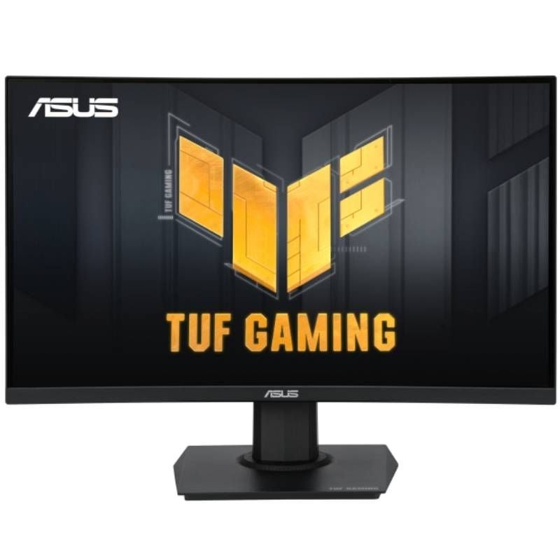 Monitor gaming curvo asus tuf gaming vg24vqer 23.6'/ full hd/ 1ms/ 180hz/ va/ negro