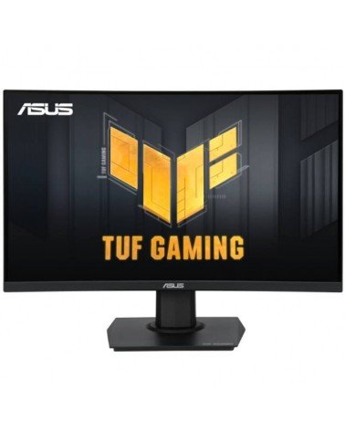 Monitor gaming curvo asus tuf gaming vg24vqer 23.6'/ full hd/ 1ms/ 180hz/ va/ negro