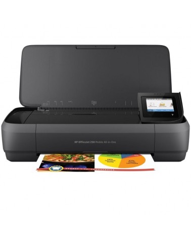 Multifunción portátil hp officejet 250 mobile aio wifi/ negra
