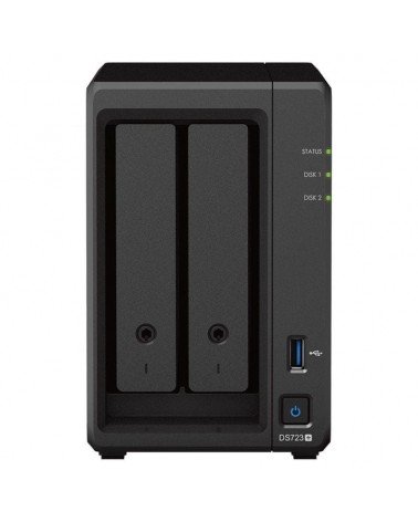 Nas synology diskstation ds723+/ 2 bahías 3.5'- 2.5'/ 2gb ddr4/ formato torre