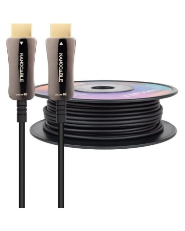 Cable hdmi 2.1 aoc 8k nanocable 10.15.2180/ hdmi macho - hdmi macho/ 80m/ negro