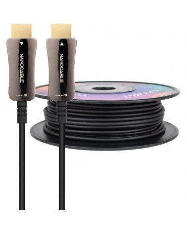 Cable hdmi 2.1 aoc 8k nanocable 10.15.2199/ hdmi macho - hdmi macho/ 100m/ negro
