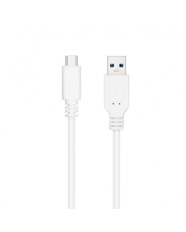 Cable usb 3.1 nanocable 10.01.4002-w/ usb tipo-c macho - usb macho/ 2m/ blanco