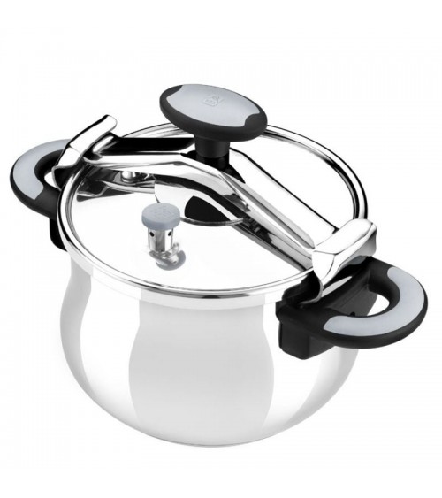 Olla a presión bra new star a185503/ ø24cm/ 8l/ acero inoxidable/ apta para inducción