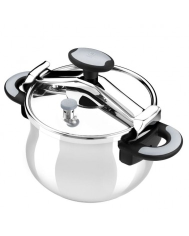 Olla a presión bra new star a185503/ ø24cm/ 8l/ acero inoxidable/ apta para inducción