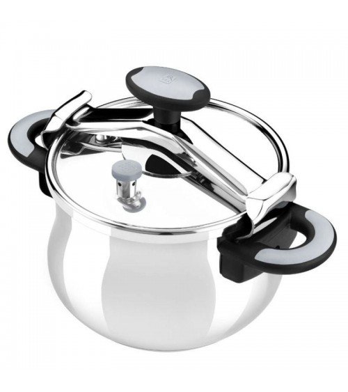Olla a presión bra new star a185504/ ø24cm/ 11l/ acero inoxidable/ apta para inducción
