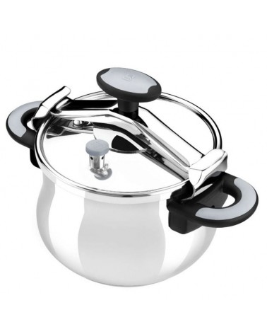 Olla a presión bra new star a185504/ ø24cm/ 11l/ acero inoxidable/ apta para inducción