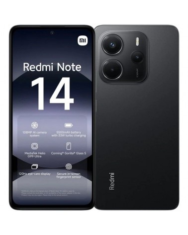 Smartphone xiaomi redmi note 14 6gb/ 128gb/ 6.67'/ negro