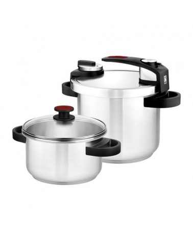 Pack 2 ollas bra tekna a185605/ 4+7l/ acero inoxidable/ apta para inducción