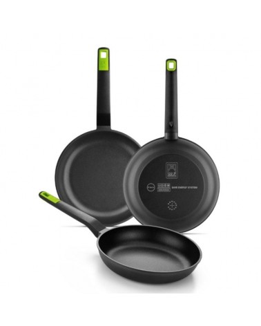 Pack 3 sartenes bra gastro a841202/ ø20cm/ ø24cm/ ø28cm/ apta para inducción