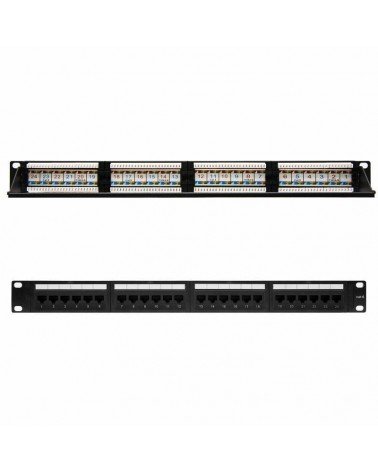 Patch panel nanocable 10.21.3124/ 24 puertos/ cat.6/ altura 1u
