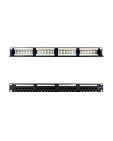 Patch panel nanocable 10.21.4124/ 24 puertos/ cat.6a/ altura 1u