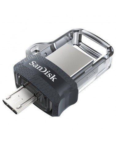 Pendrive 128gb sandisk dual m3.0 ultra usb 3.0/ microusb