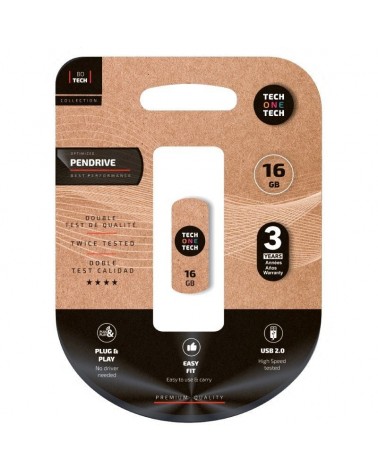Pendrive 16gb tech one tech pro smart clip usb 2.0