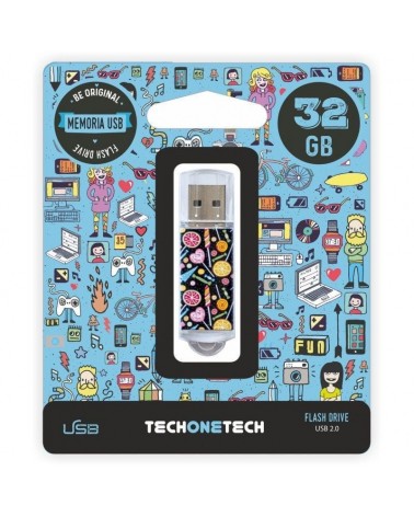 Pendrive 32gb tech one candy pop usb 2.0